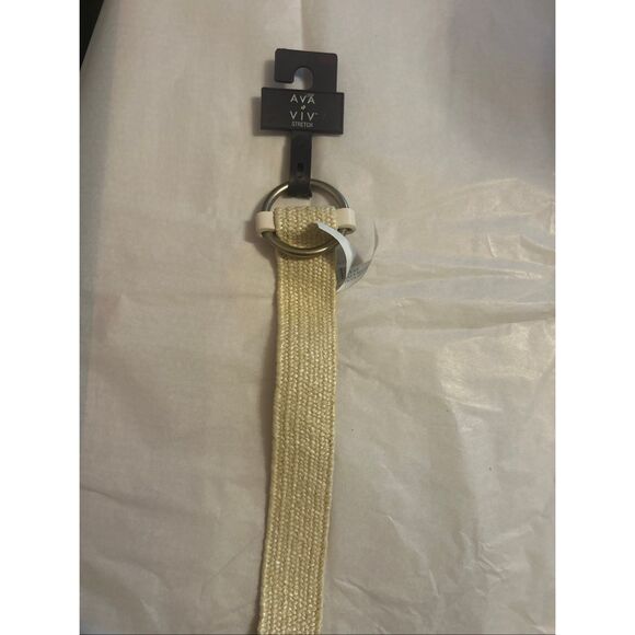 Ava & Viv Women’s Stretch Belt – 3X/4X – Natural Beige – New - Picture 1 of 4